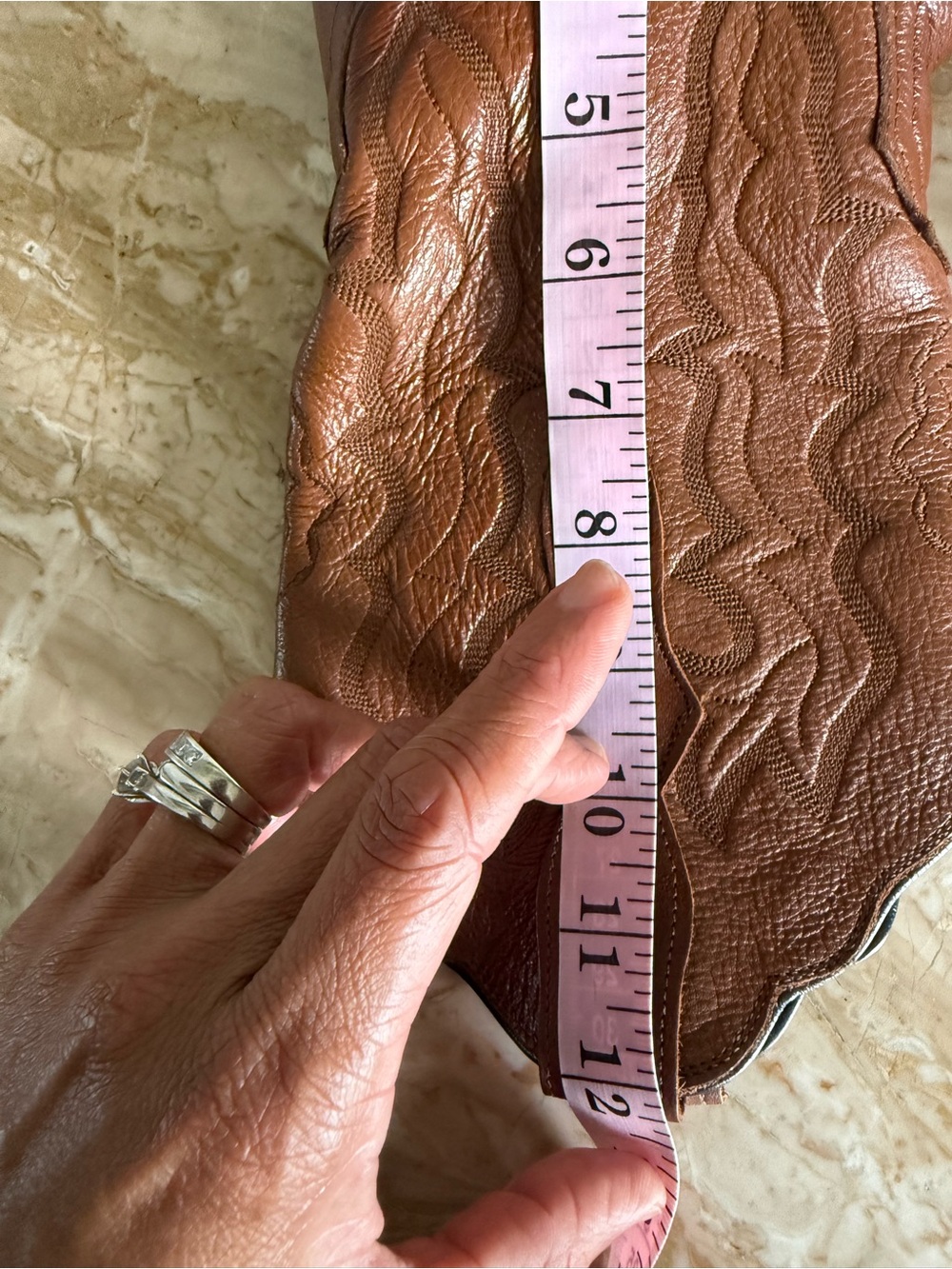 Vintage LUCCHESE 2000 Leather Western Cowboy Boots - Picture 13 of 16